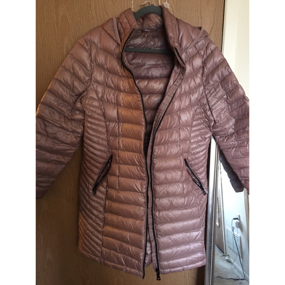 Champagne colored Calvin Klein Coat